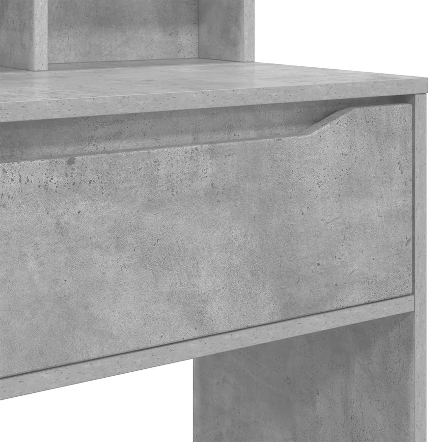 Tables de maquillage pour chambre Gris béton 80 x 39,6 x 135 cm - 10