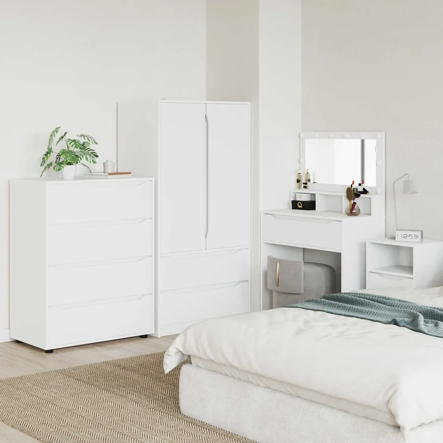 Armoires de rangement Blanc 80 x 48 x 105 cm Bois d'ingénierie