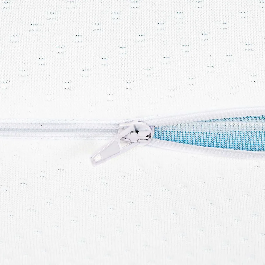 Coussin de sommeil Uni Blanc 105 x 36 x 13 cm - 6