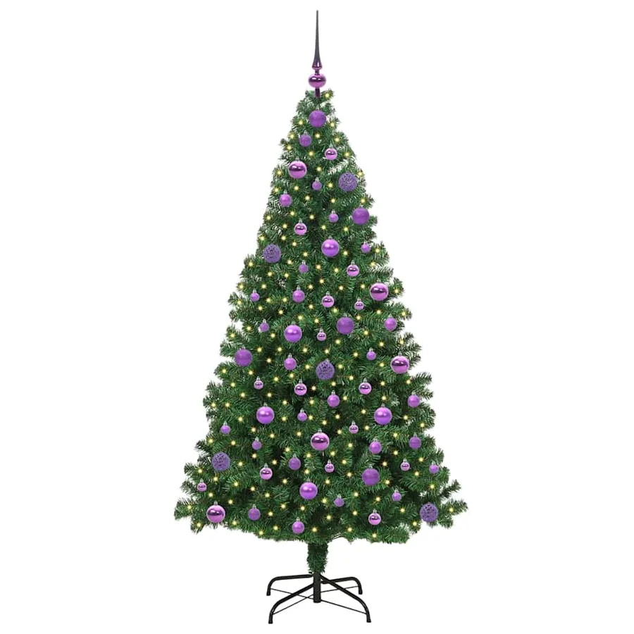 Sapin de Noël artificiel Vert 180 cm PVC, Acier et Plastique - 3