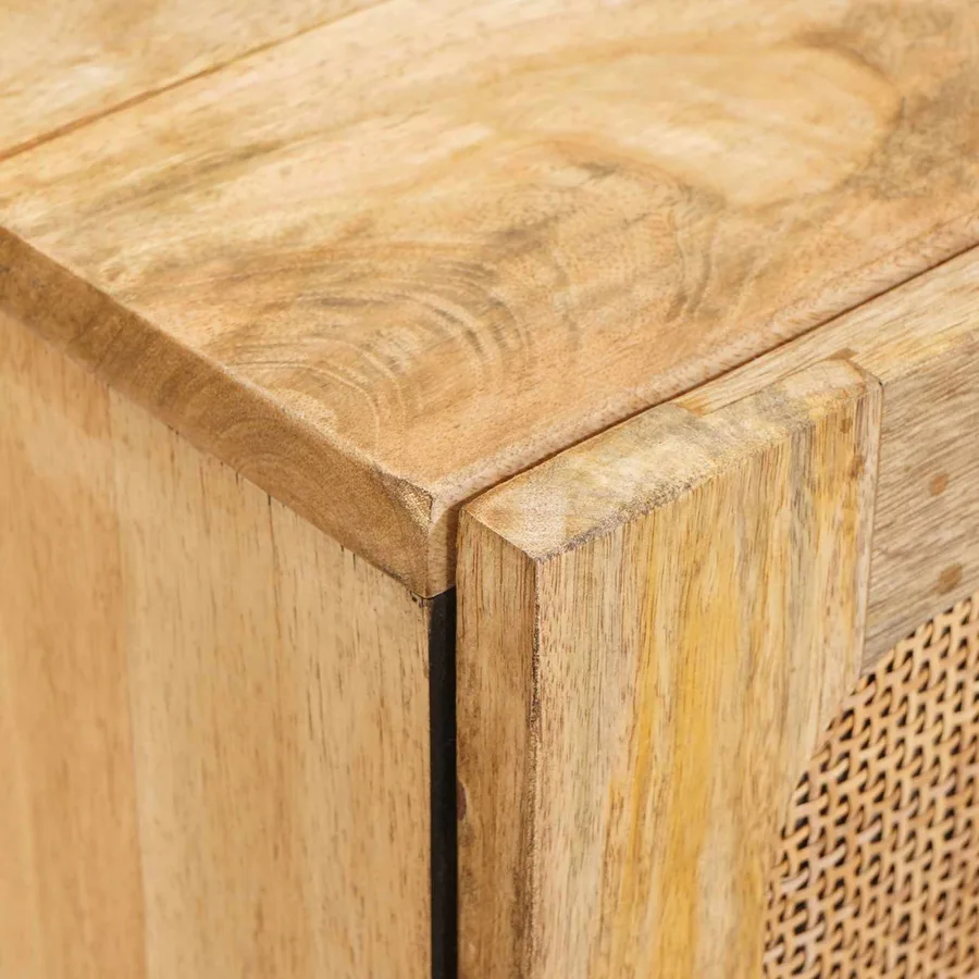 Buffet 2 pcs Marron 60 x 33 x 75 cm Bois de mangue massif - 6