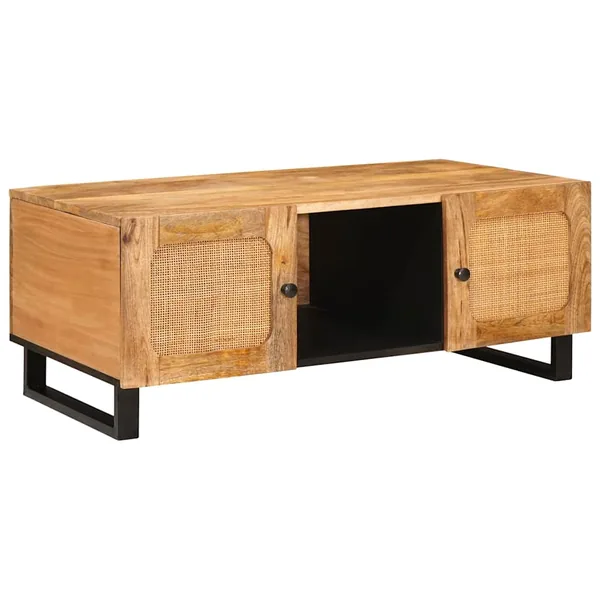 Table basse Chêne artisanal 100 x 54 x 40 cm