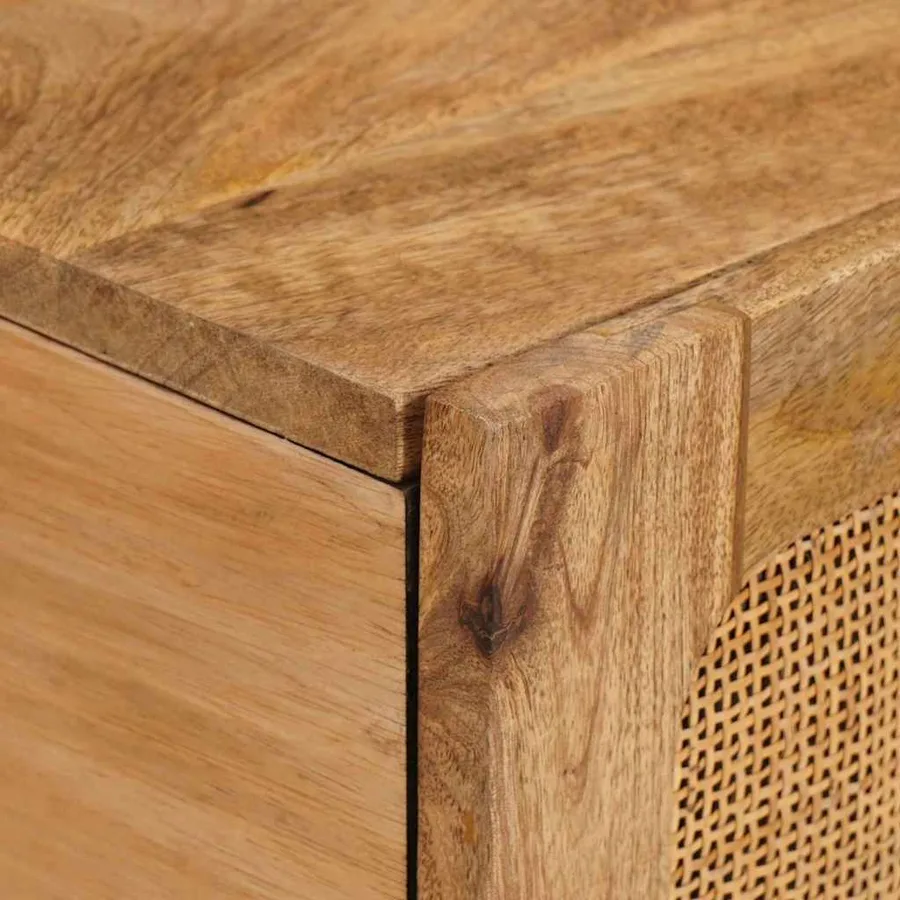 Table basse Chêne artisanal 100 x 54 x 40 cm - 6