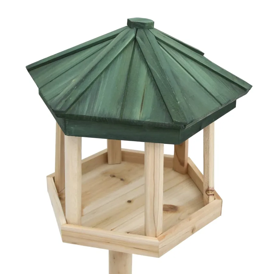 Mangeoire à oiseaux sur pied Bois de sapin 33x110 cm - 2