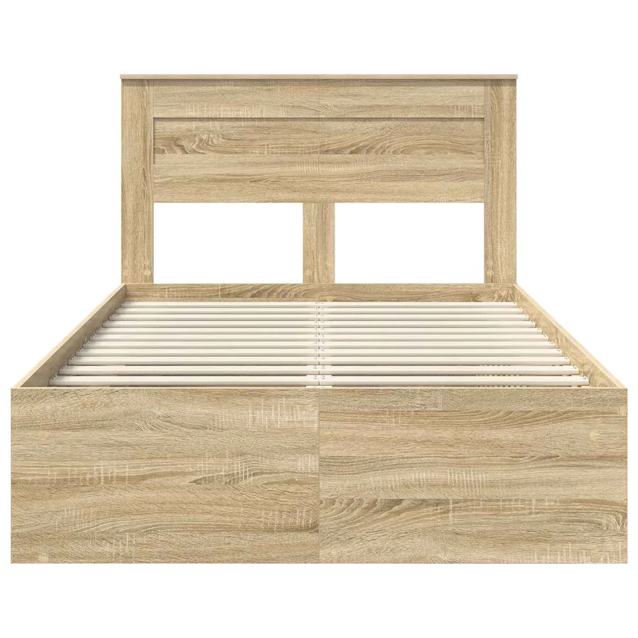 Cadre de lit Sonoma 120 x 190 cm Bois de pin massif - 7