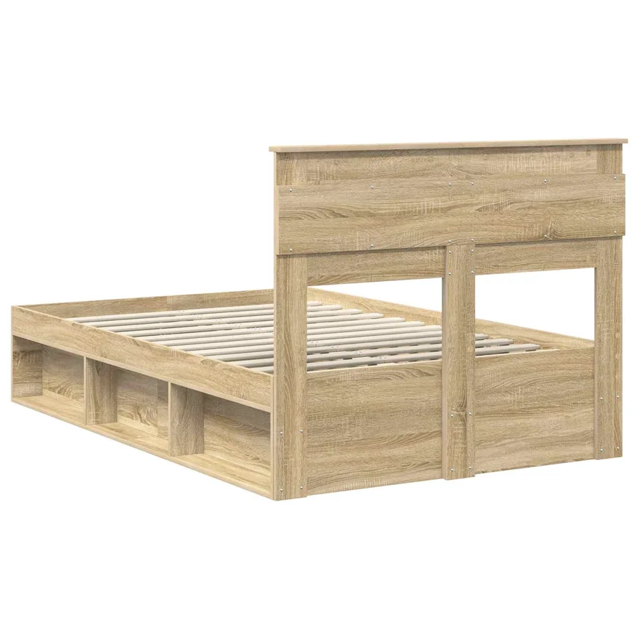Cadre de lit Sonoma 120 x 190 cm Bois de pin massif - 9