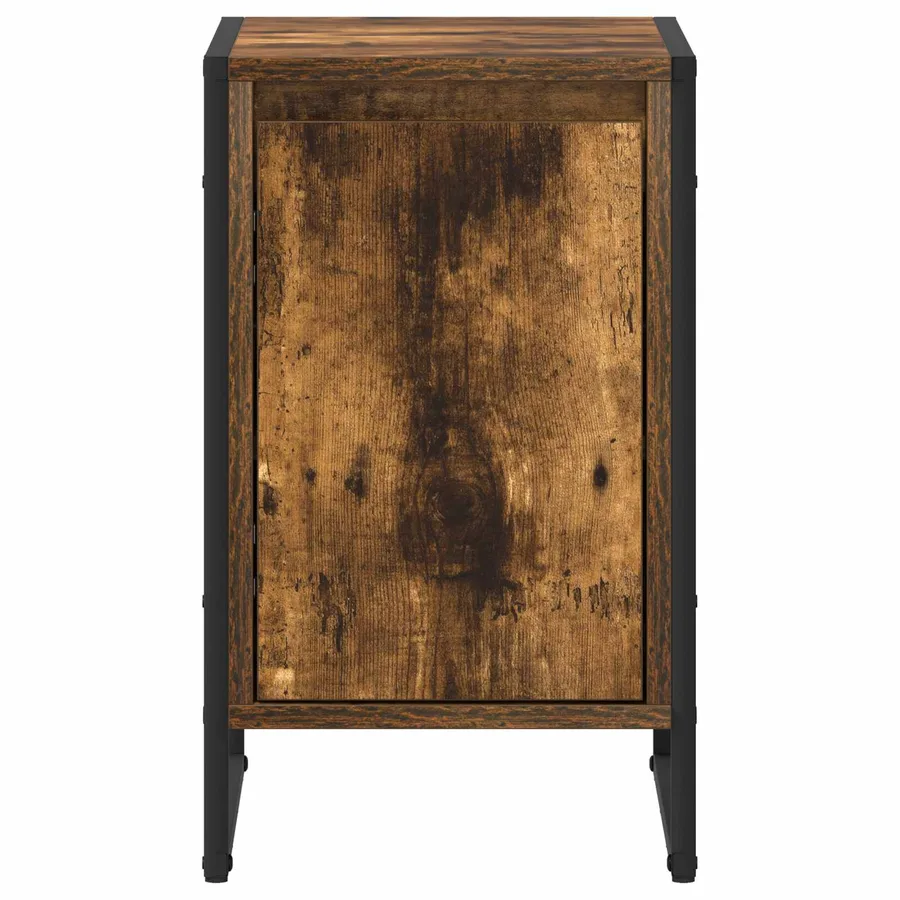 Table de chevet Chêne Fumé 39,5 x 30 x 50 cm Bois d'ingénierie - 6