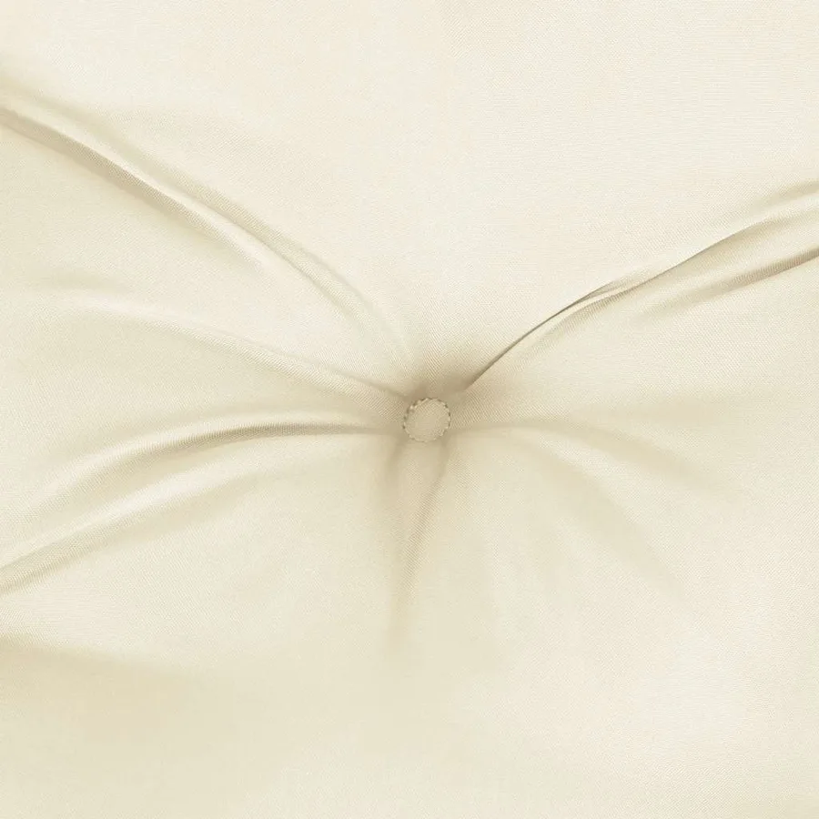 Coussin de banc de jardin blanc crème tissu oxford - 7