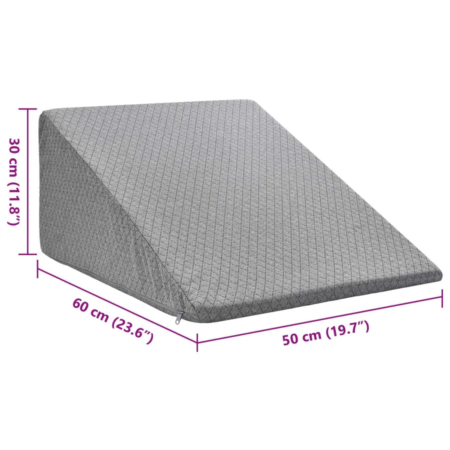 Coussin pour les jambes Uni Gris 60 x 50 x 30 cm - 9