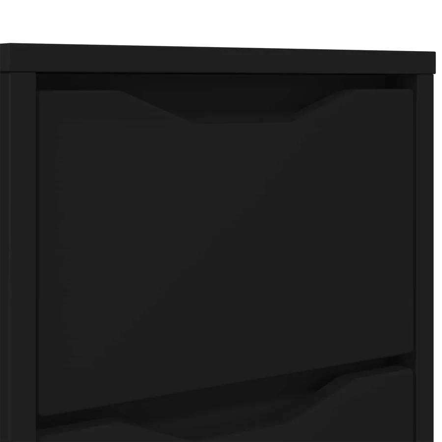 Table de chevet Noir 30,5 x 30 x 43 cm Bois d'ingénierie - 10
