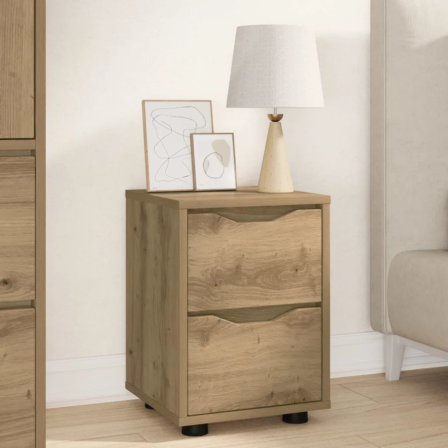 Tables de chevet 2 pc Chêne artisanal 30,5 x 30 x 43 cm - 4