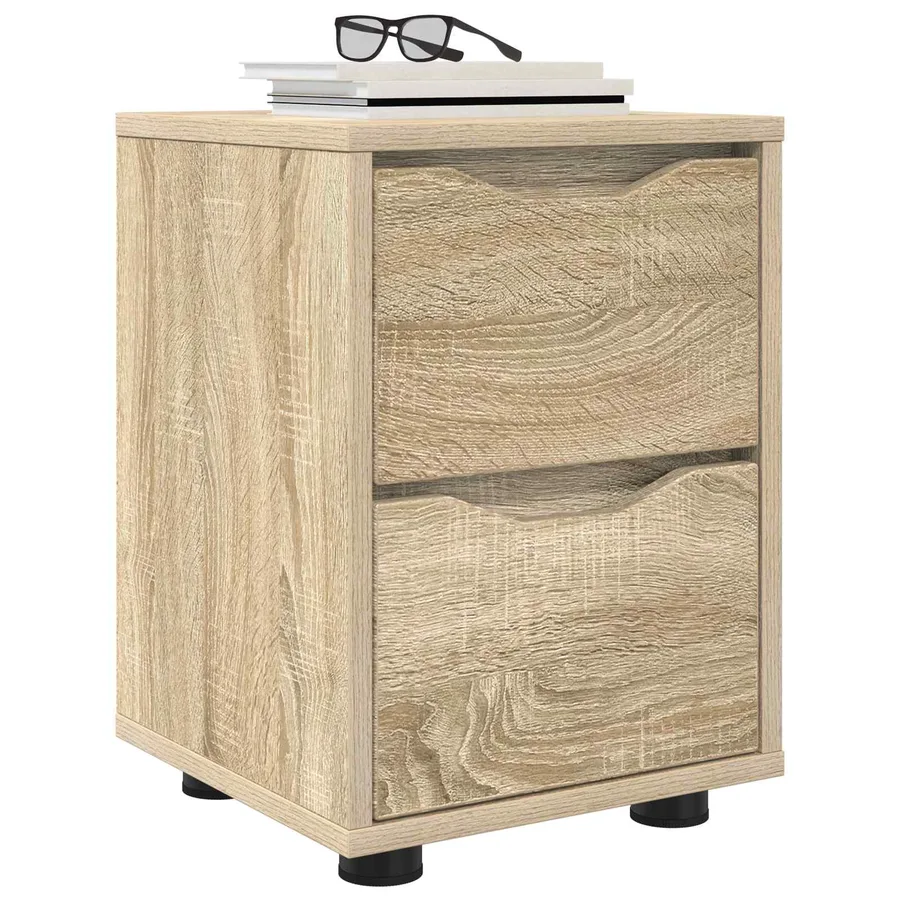 Tables de chevet 2 pcs Chêne Sonoma 30,5 x 30 x 43 cm - 3