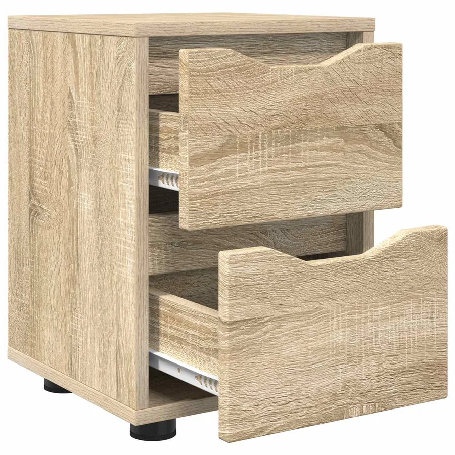Tables de chevet 2 pcs Chêne Sonoma 30,5 x 30 x 43 cm - 5