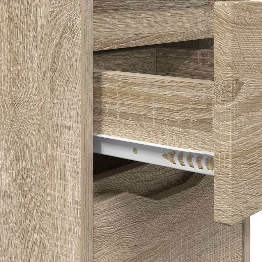 Tables de chevet 2 pcs Chêne Sonoma 30,5 x 30 x 43 cm - 9