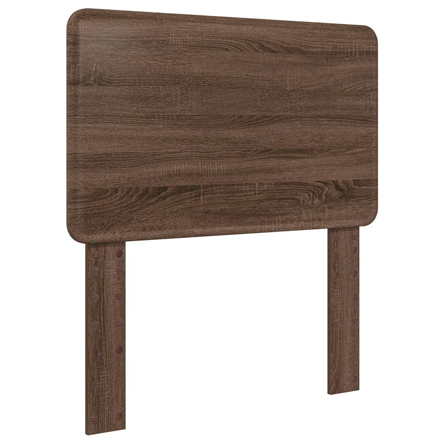 Cadre de lit Chêne brun 100 x 200 cm Bois de pin massif - 6
