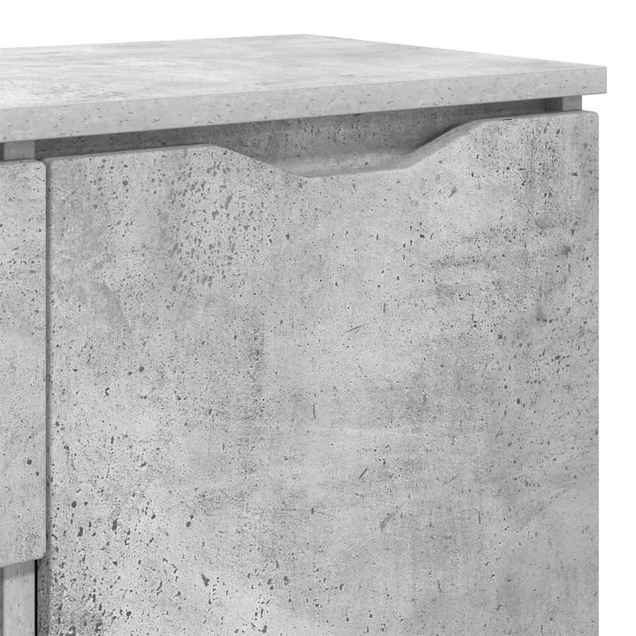 Buffet avec tiroir Gris béton 100 x 30 x 65,6 Bois d'ingénierie - 11