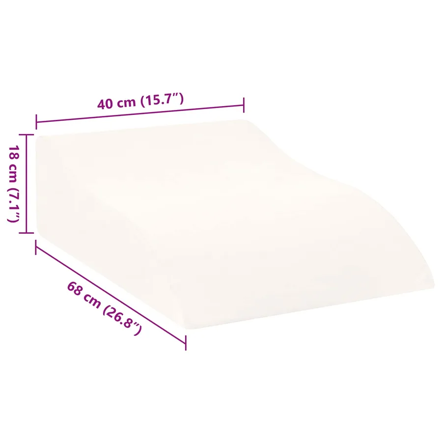 Coussin pour les jambes Blanc 68 x 40 x 18 cm Mousse PU - 9