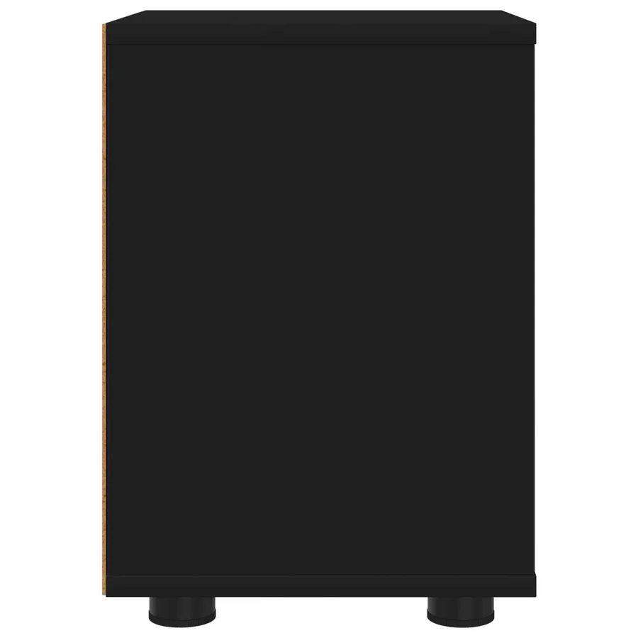 Tables de chevet 2 pcs Noir 30,5 x 30 x 43 cm Bois d'ingénierie - 7