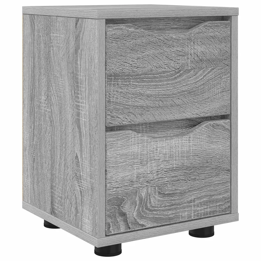 Table de chevet Gris Sonoma 30,5 x 30 x 43 cm Bois d'ingénierie - 2