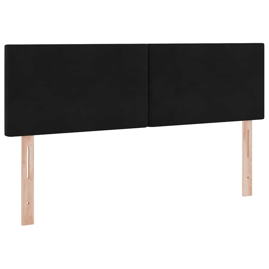 Lit de Rangement avec matelas Noir 140 x 200 cm Velours - 9
