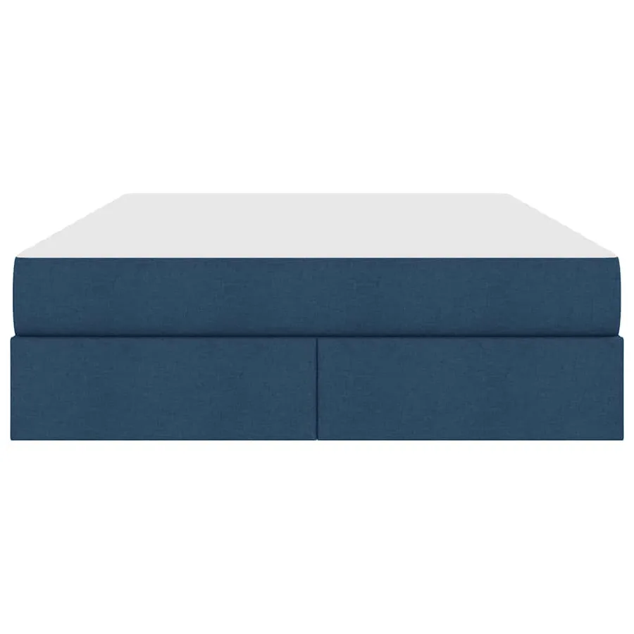 Lit avec rangement et matelas Bleu 140 x 200 cm Polyester - 7