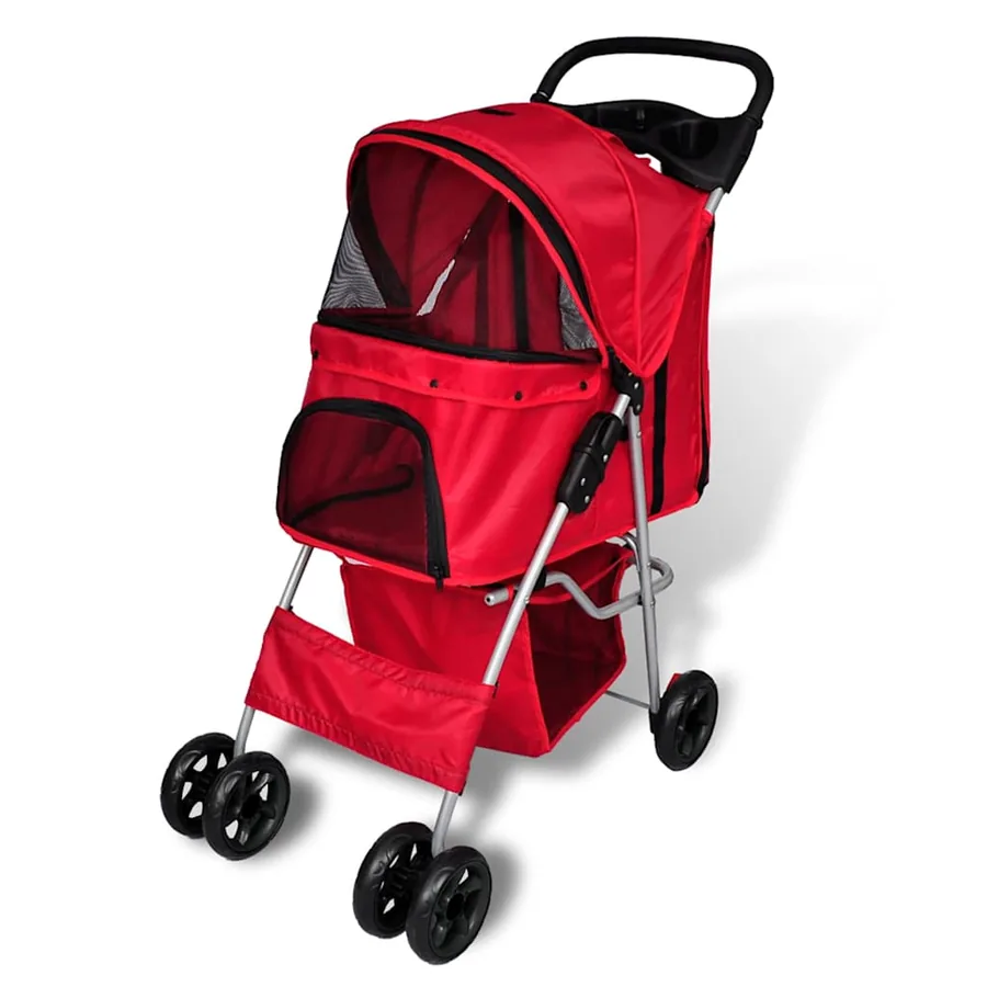 Poussette pour chiens Rouge