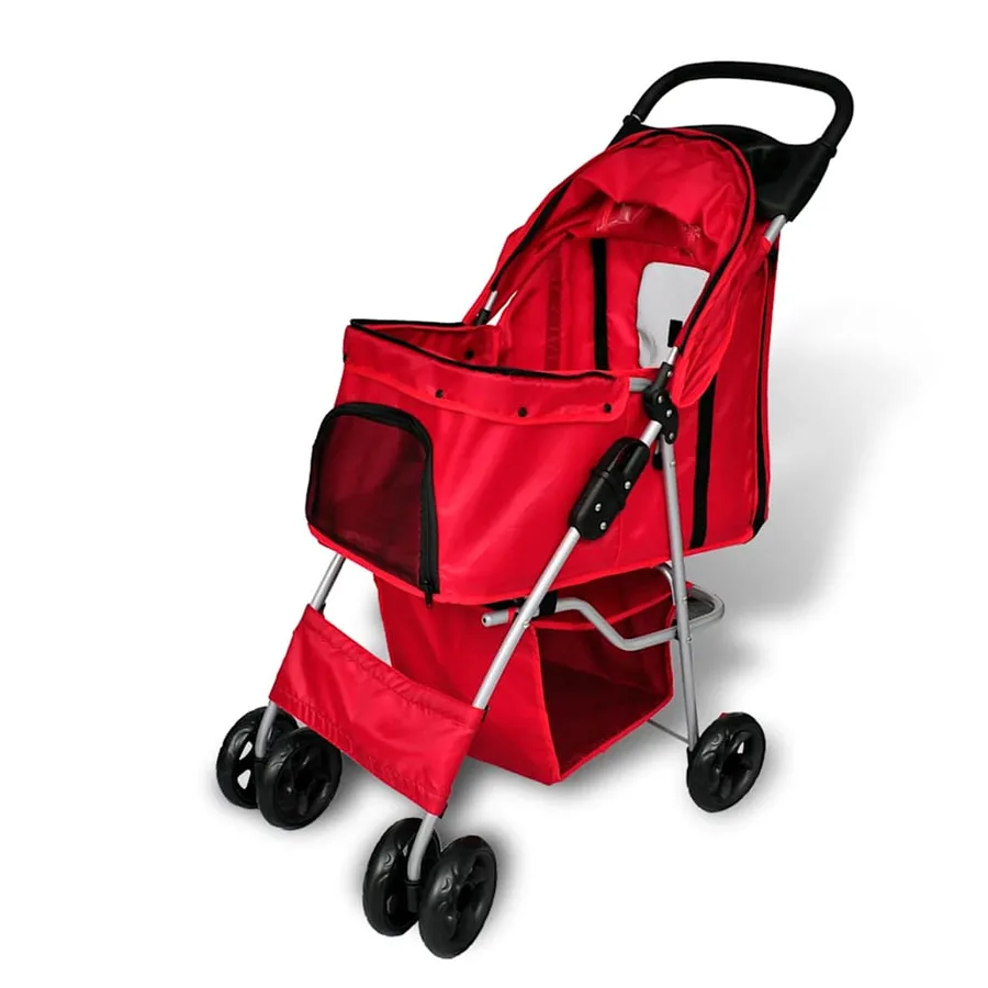 Poussette pour chiens Rouge - 2