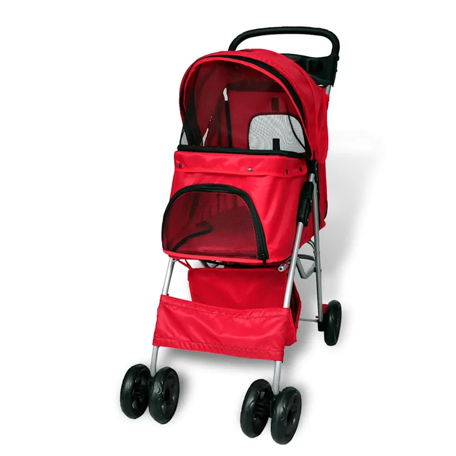 Poussette pour chiens Rouge - 3