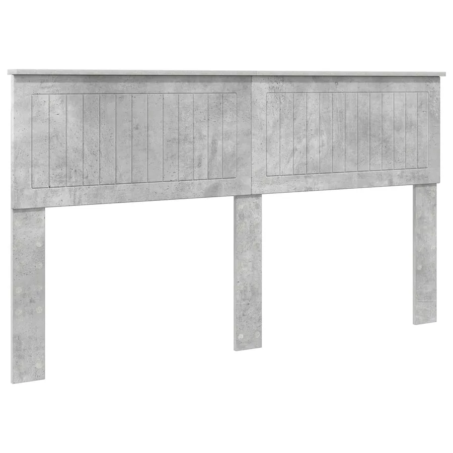 Tête de lit Gris béton Bois d'ingénierie - 2