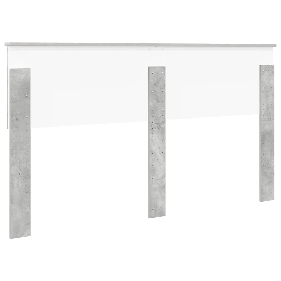 Tête de lit Gris béton Bois d'ingénierie - 6