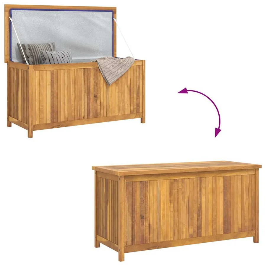 Boîte de jardin 114x50x58 cm Bois massif de teck - 8