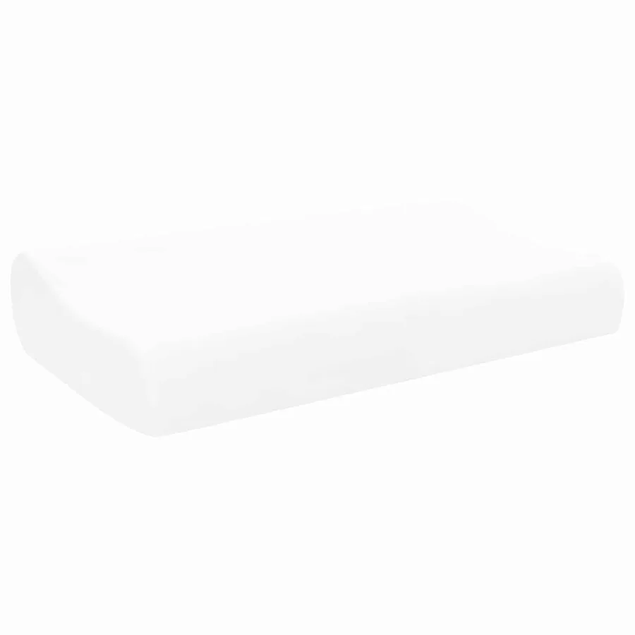 Coussin de sommeil Uni Blanc 57 x 37 x 11,5 cm - 3