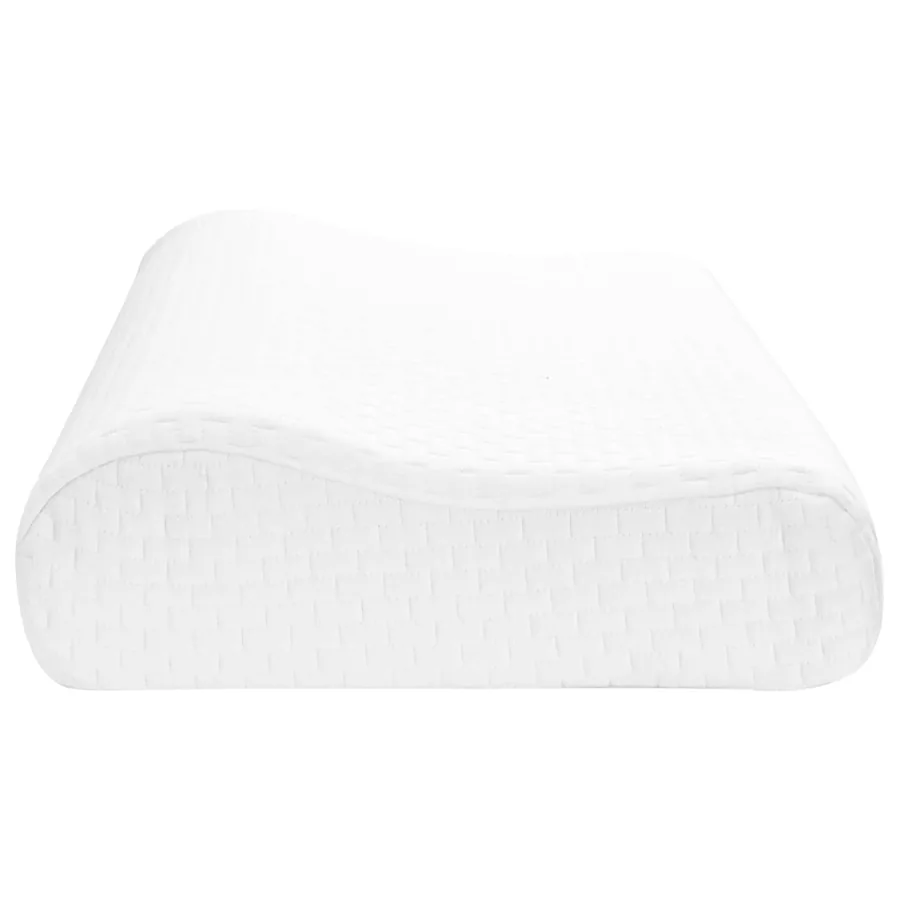 Coussin de sommeil Uni Blanc 57 x 37 x 11,5 cm - 5