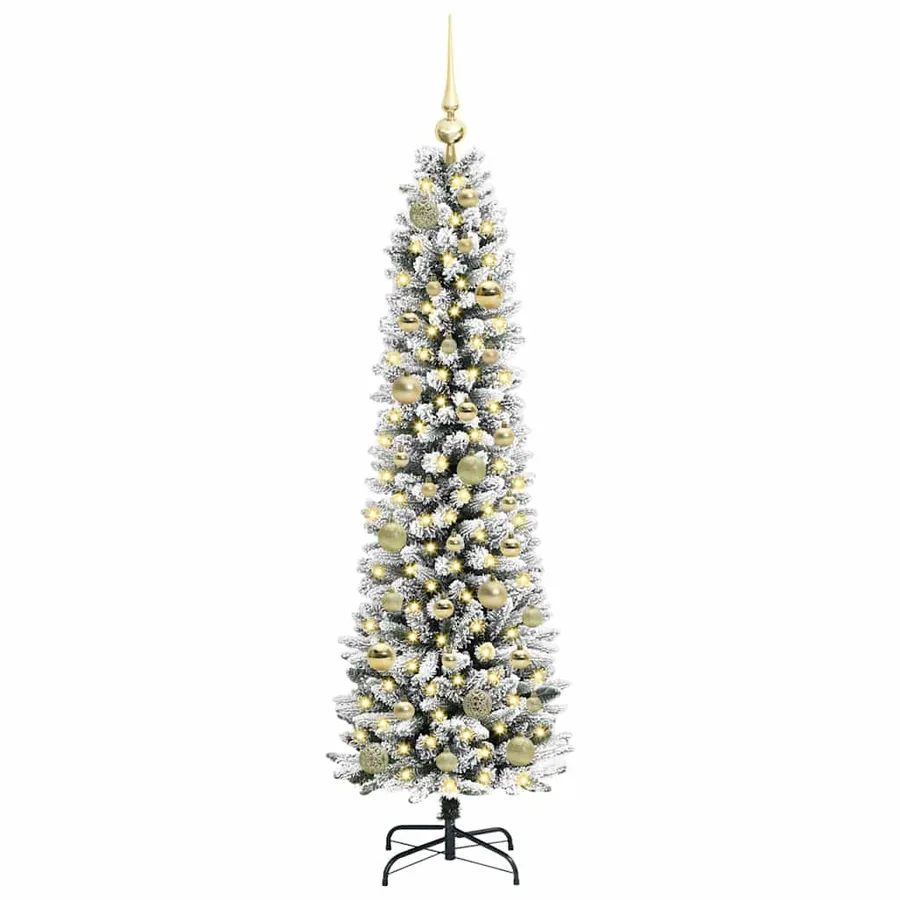 Sapin de Noël artificiel Blanc 150 cm PVC, métal et plastique - 3