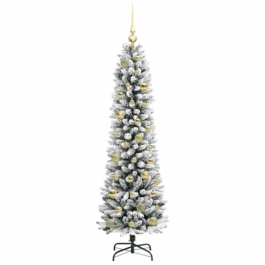 Sapin de Noël artificiel Blanc 150 cm PVC, métal et plastique - 4
