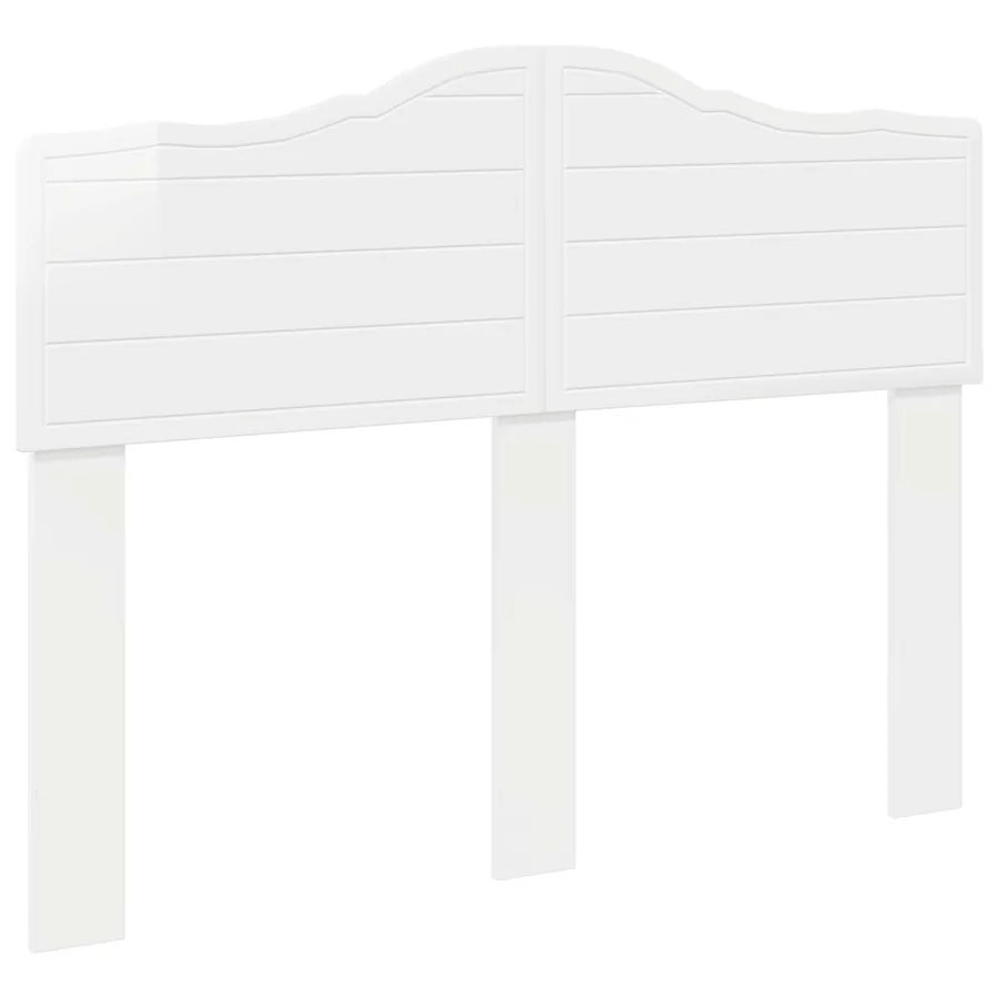 Tête de lit Blanc Brillant Bois d'ingénierie - 2