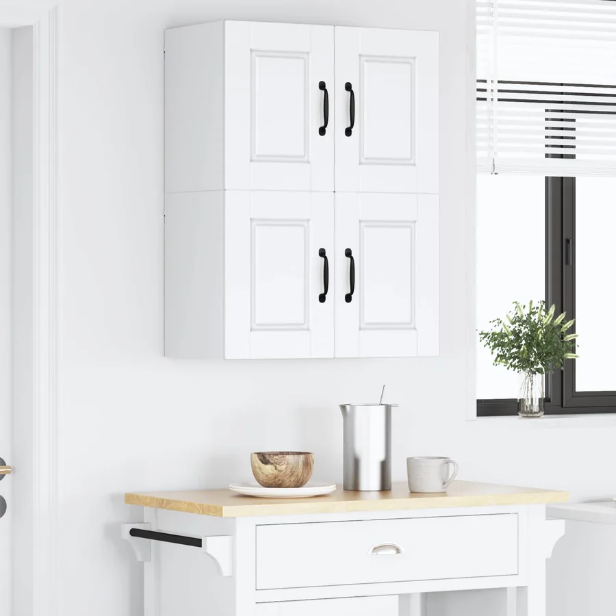Meuble mural PORTO 2 pcs Blanc 60 x 31 x 40 cm - 4