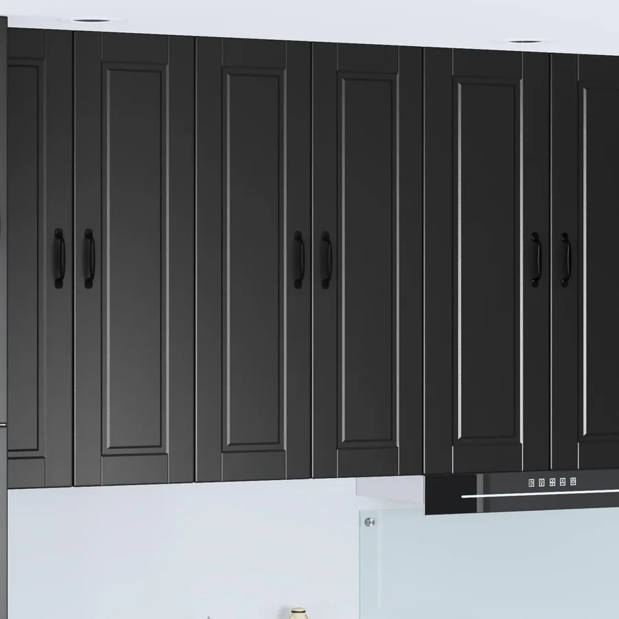 Meuble mural PORTO Noir 60 x 31 x 100 cm Bois d'ingénierie