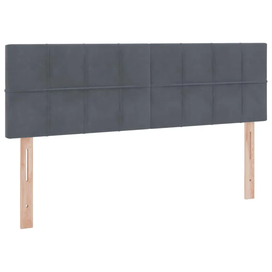 Lit de rangement LED avec matelas Gris foncé 140 x 200 cm - 8