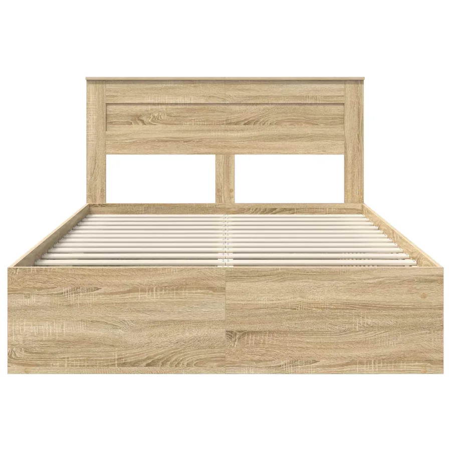 Cadre de lit Sonoma 140 x 200 cm Bois de pin massif - 7