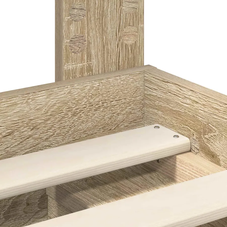 Cadre de lit Sonoma 140 x 200 cm Bois de pin massif - 8