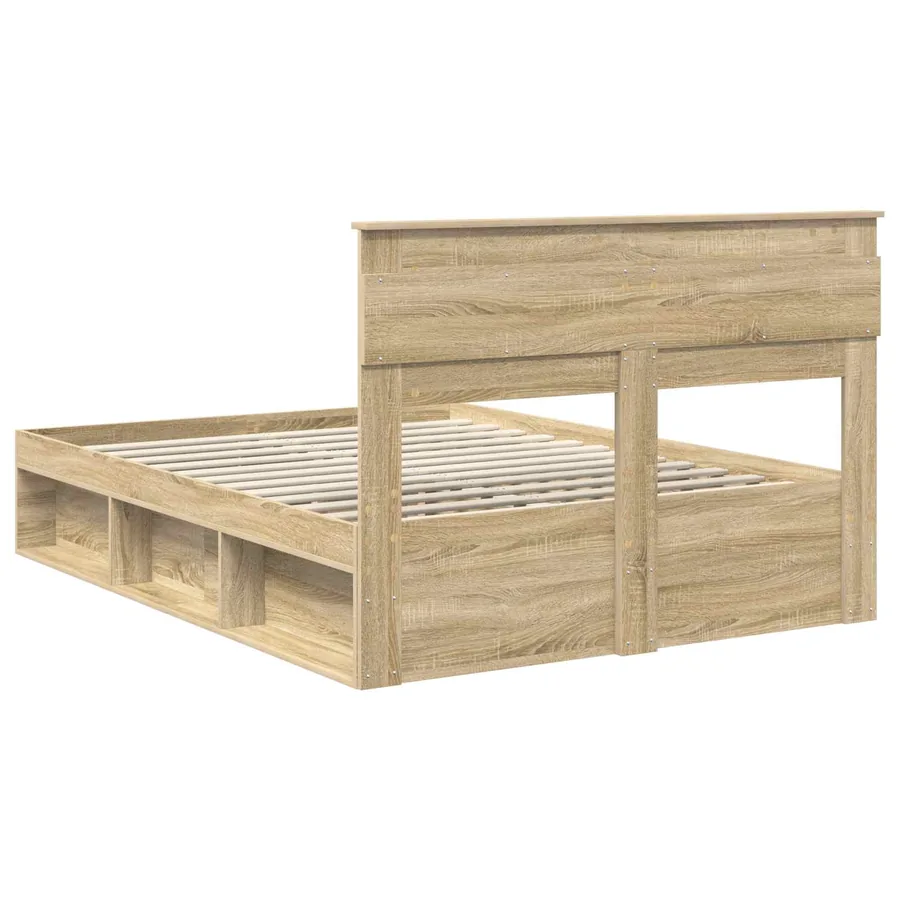 Cadre de lit Sonoma 140 x 200 cm Bois de pin massif - 9