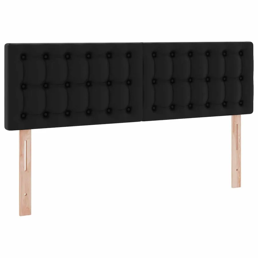 Lit avec rangement et matelas Noir 140 x 200 cm Simili cuir - 9