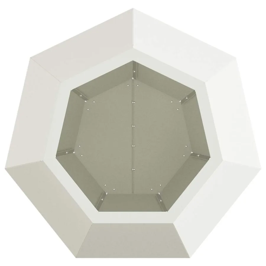 Jardinière Blanc 50 x 50 x 40 cm Acier - 6