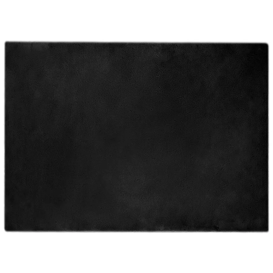 Tapis antidérapant en fausse de lapin OLITE Noir 200 x 280 cm - 2