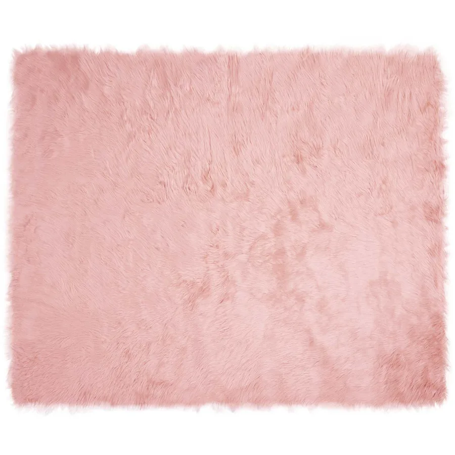 Tapis en fausse TAFALLA Rose 200 x 280 cm Polyester - 2