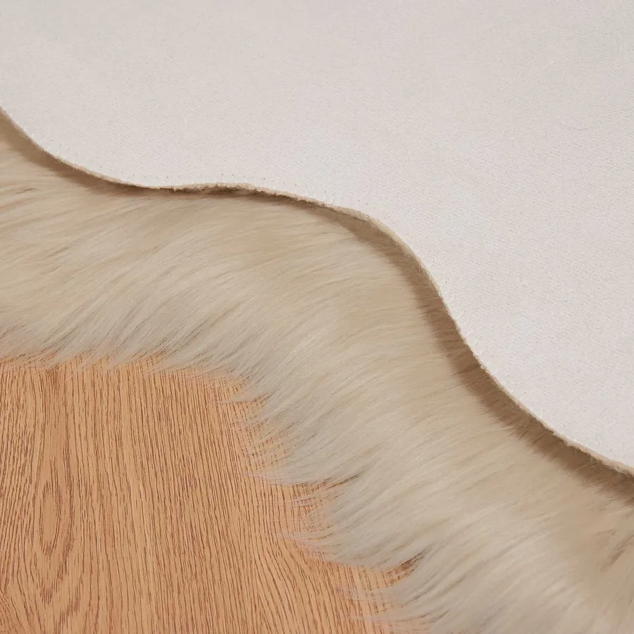 Tapis en fausse TAFALLA Beige 50 x 80 cm Polyester - 6