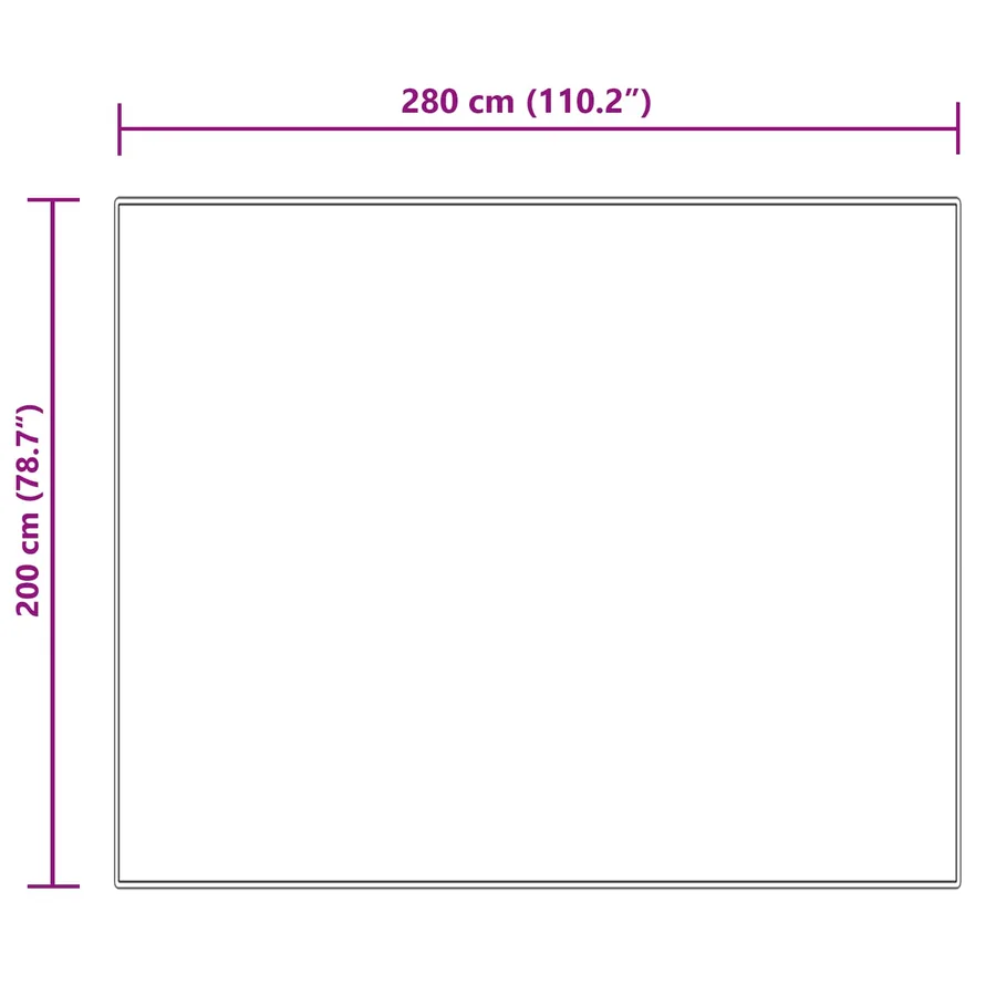Tapis en fausse TAFALLA Crème 200 x 280 cm Polyester - 8