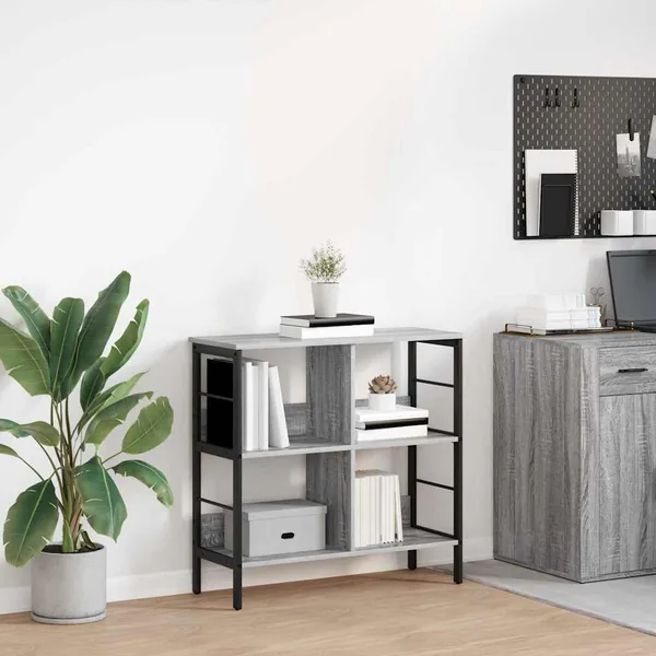 Étagère Gris Sonoma 82 x 32 x 79 cm Bois d'ingénierie