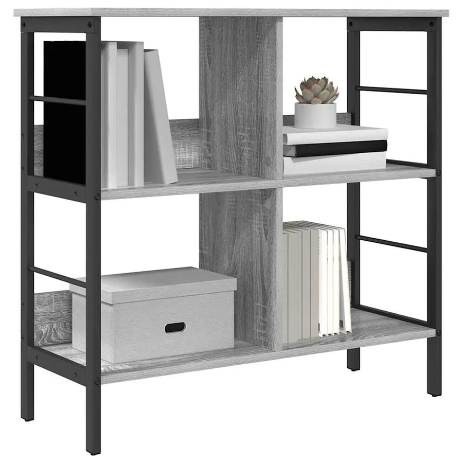Étagère Gris Sonoma 82 x 32 x 79 cm Bois d'ingénierie - 3